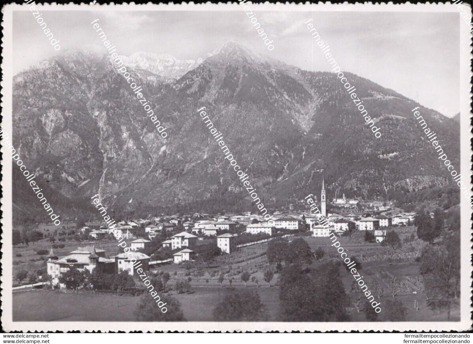 Bl712 Cartolina Pinzolo Val Rendena Panorama Con Cima Lancia Provinciadi Trento - Trento