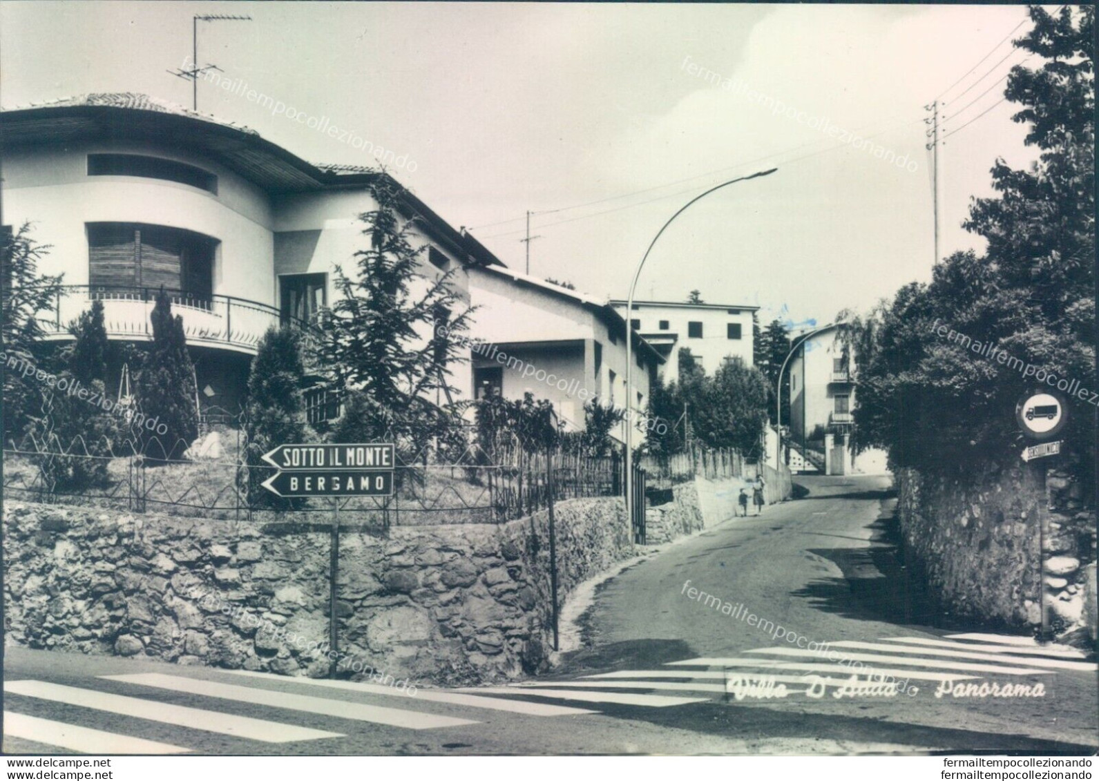 Q281 Cartolina  Villa D'adda Panorama Provincia Di  Bergamo - Bergamo