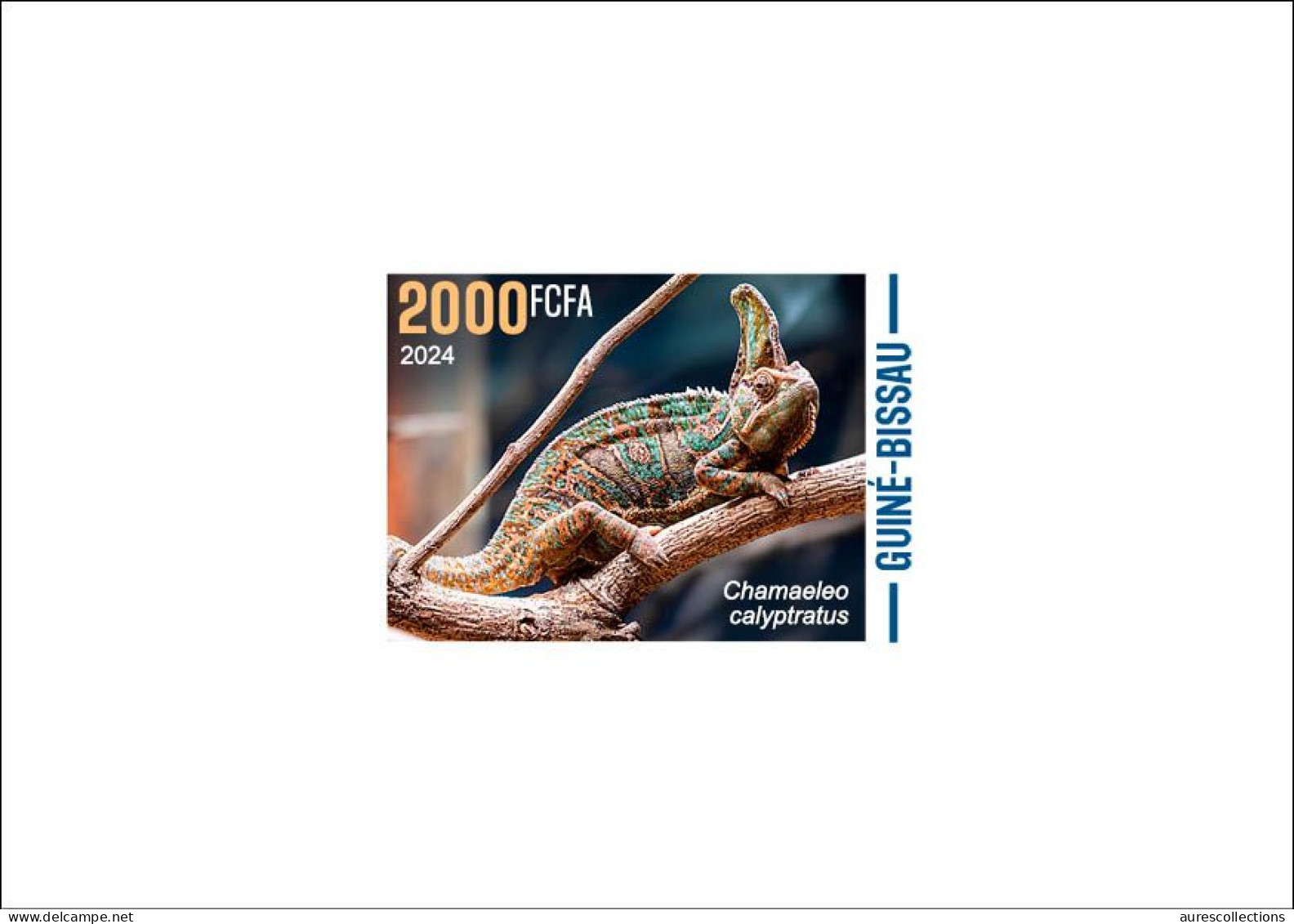 GUINEA BISSAU 2024 DELUXE PROOF - CAMOUFLAGE - REPTILES CHAMELEON CHAMELEONS CAMELEON CAMELEONS - Autres & Non Classés