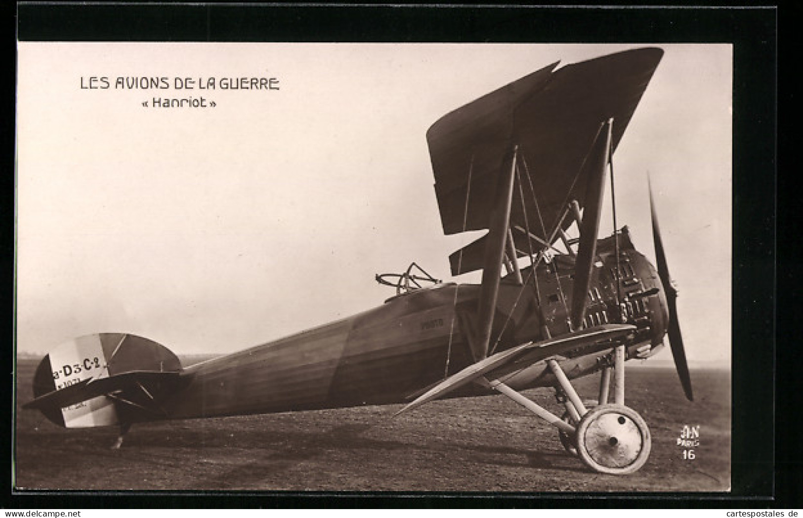 AK Flugzeug Hanriot Auf Der Startbahn  - 1914-1918: 1ère Guerre