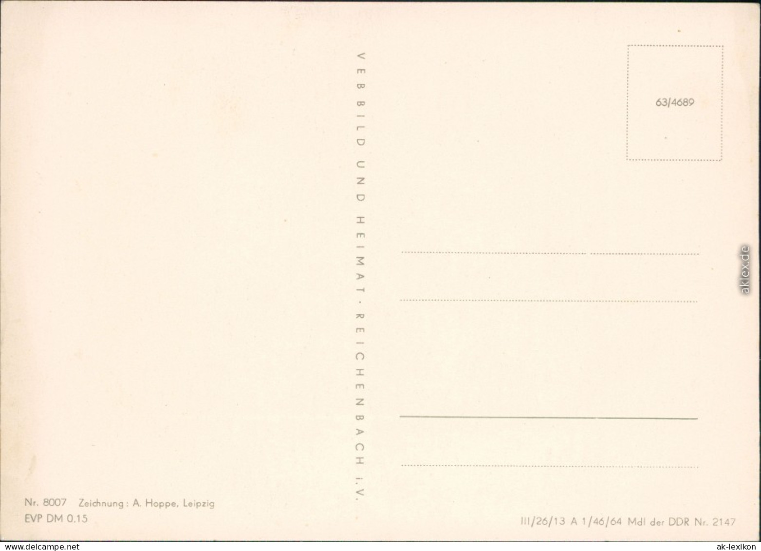 Allgemein Mecklenburg Vorpommern Landkarten-Ansichtskarten: Insel Rügen 1964 - Other & Unclassified