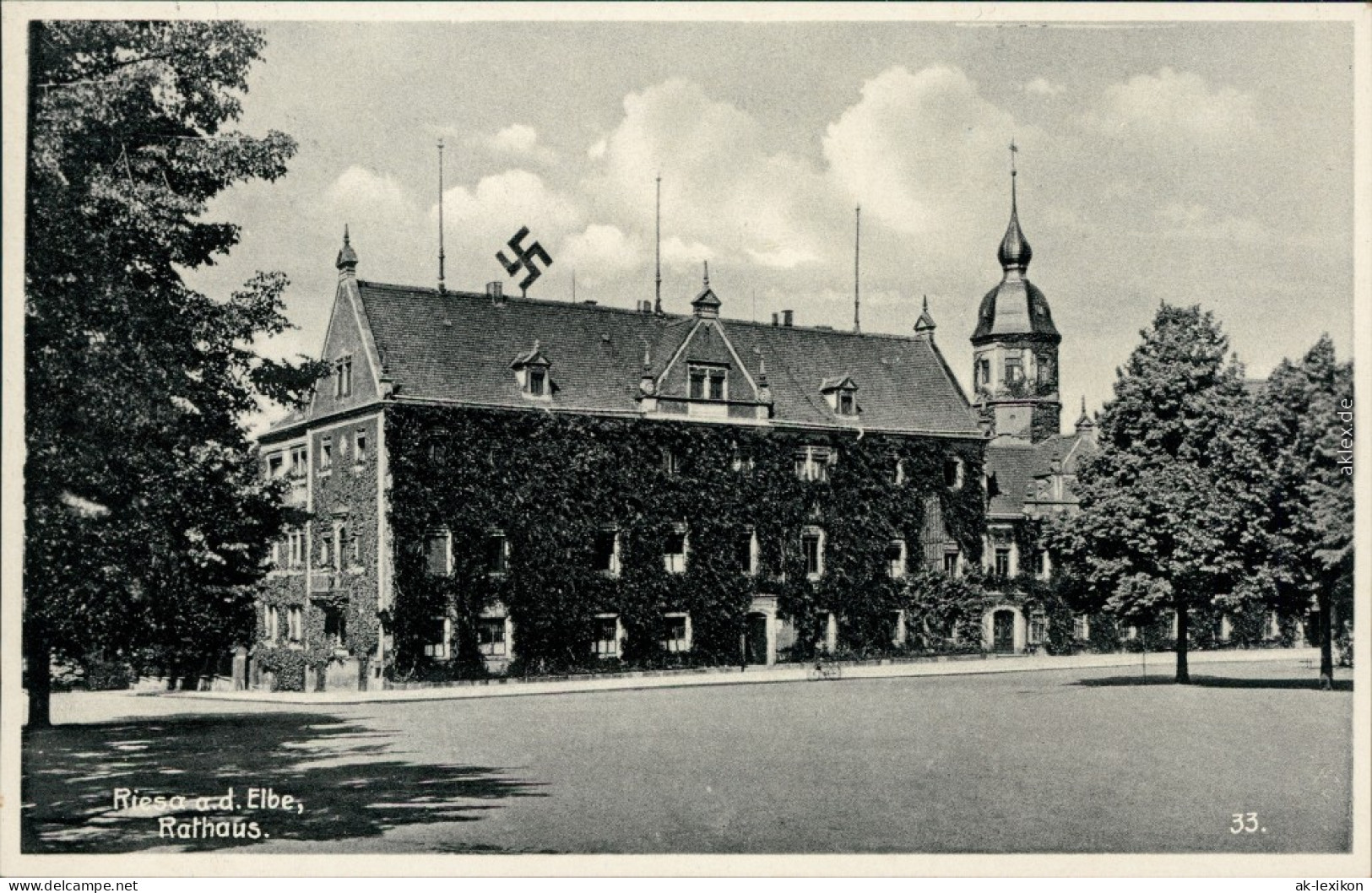 Ansichtskarte Riesa Rathaus 1932 - Riesa