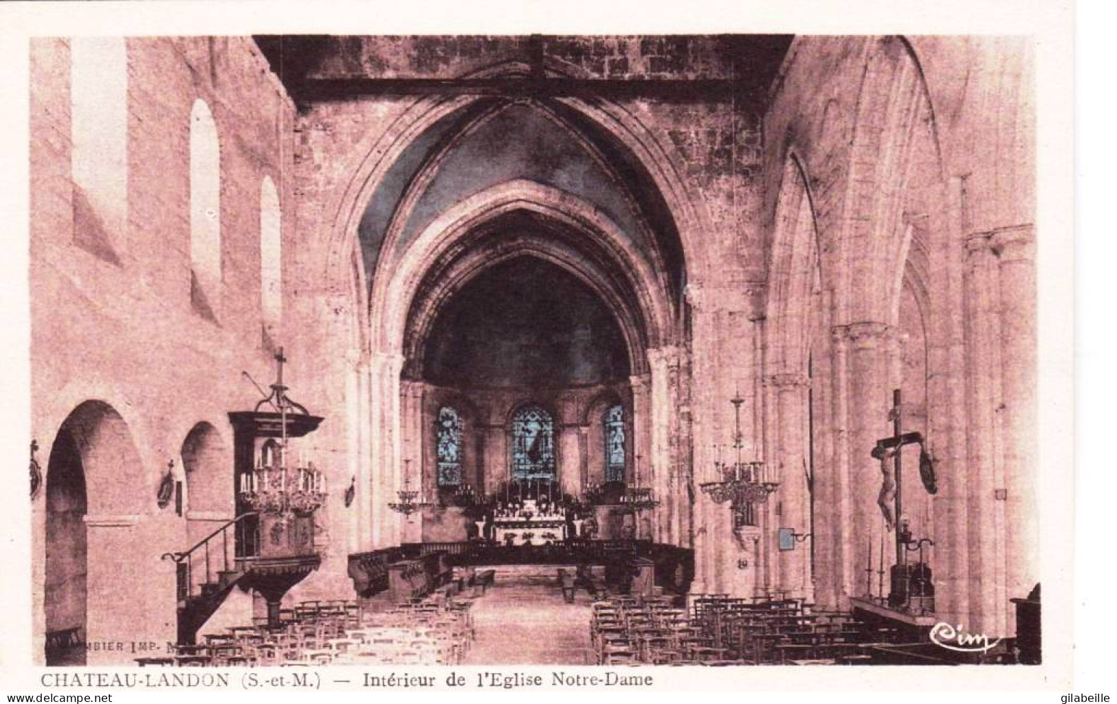 77 - CHATEAU LANDON - Interieur De L Eglise Notre Dame - Chateau Landon