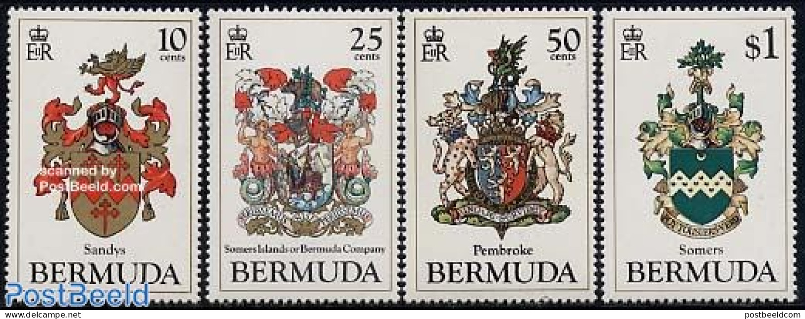 Bermuda 1983 Coat Of Arms 4v, Mint NH, History - Coat Of Arms - Bermudes