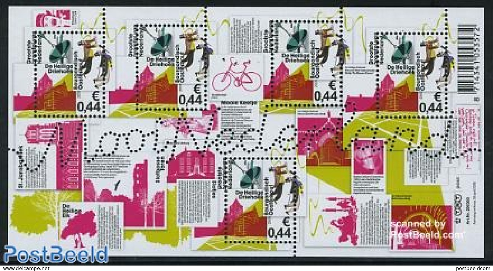 Netherlands 2009 Beautiful Holland, Oosterhout S/s, Mint NH, Sport - Transport - Various - Cycling - Automobiles - Tou.. - Ungebraucht