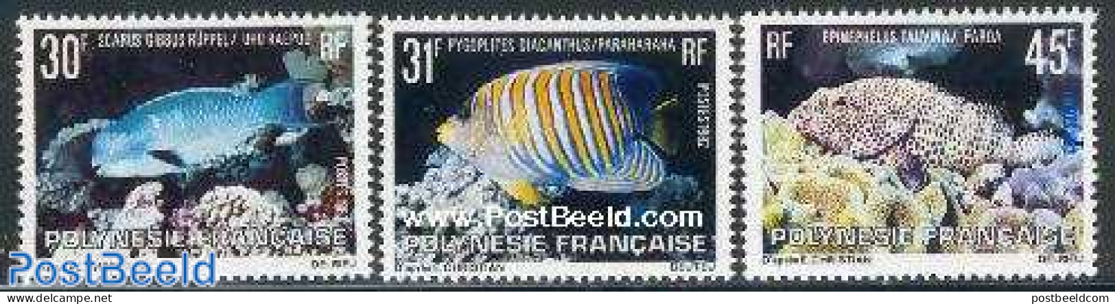French Polynesia 1982 Fish 3v, Mint NH, Nature - Fish - Unused Stamps