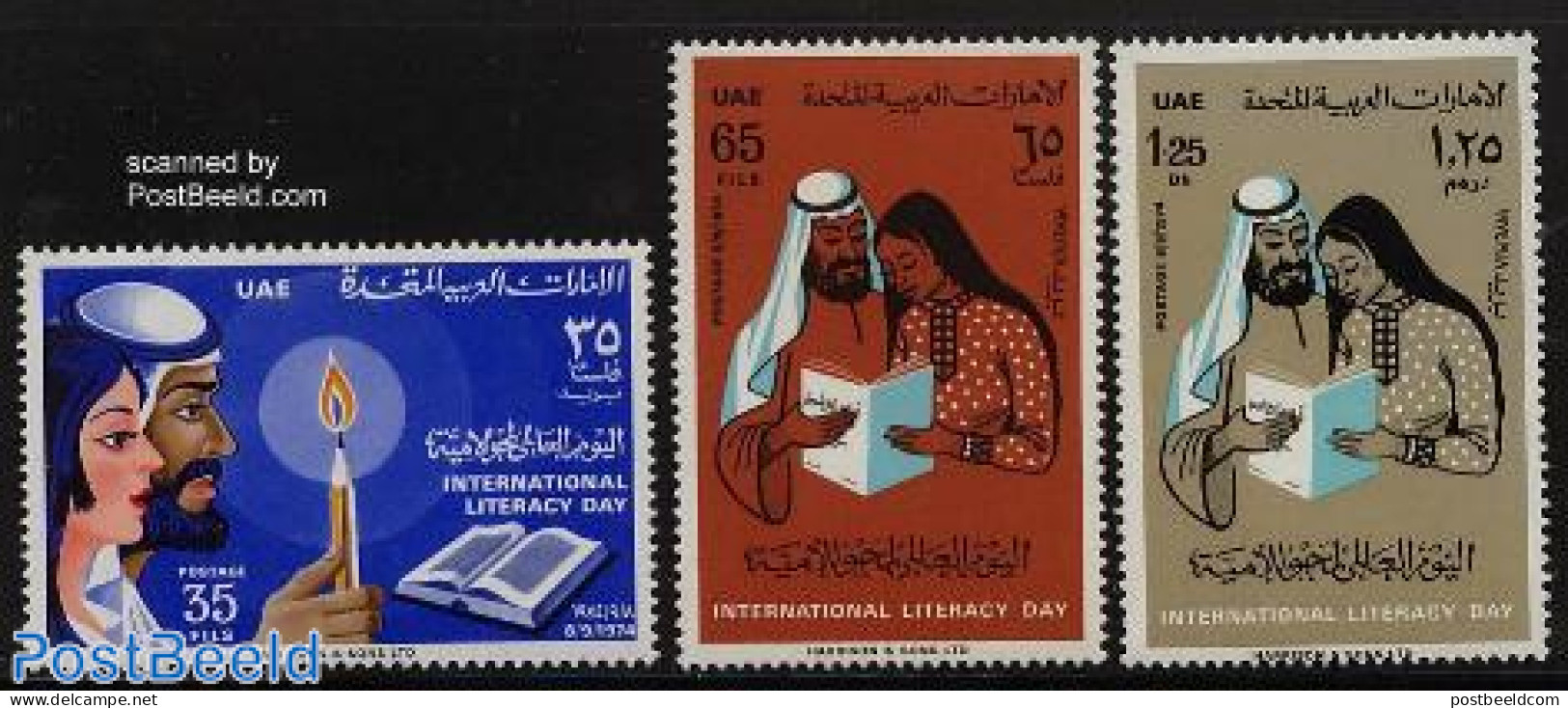 United Arab Emirates 1974 Education Day 3v, Mint NH - Altri & Non Classificati