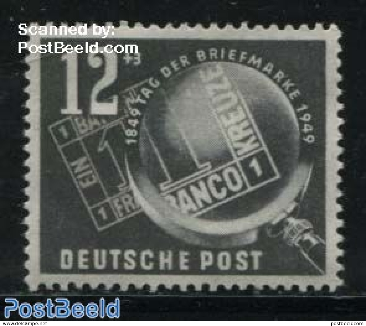 Germany, DDR 1949 Stamp Day 1v, Mint NH, Stamp Day - Stamps On Stamps - Nuovi