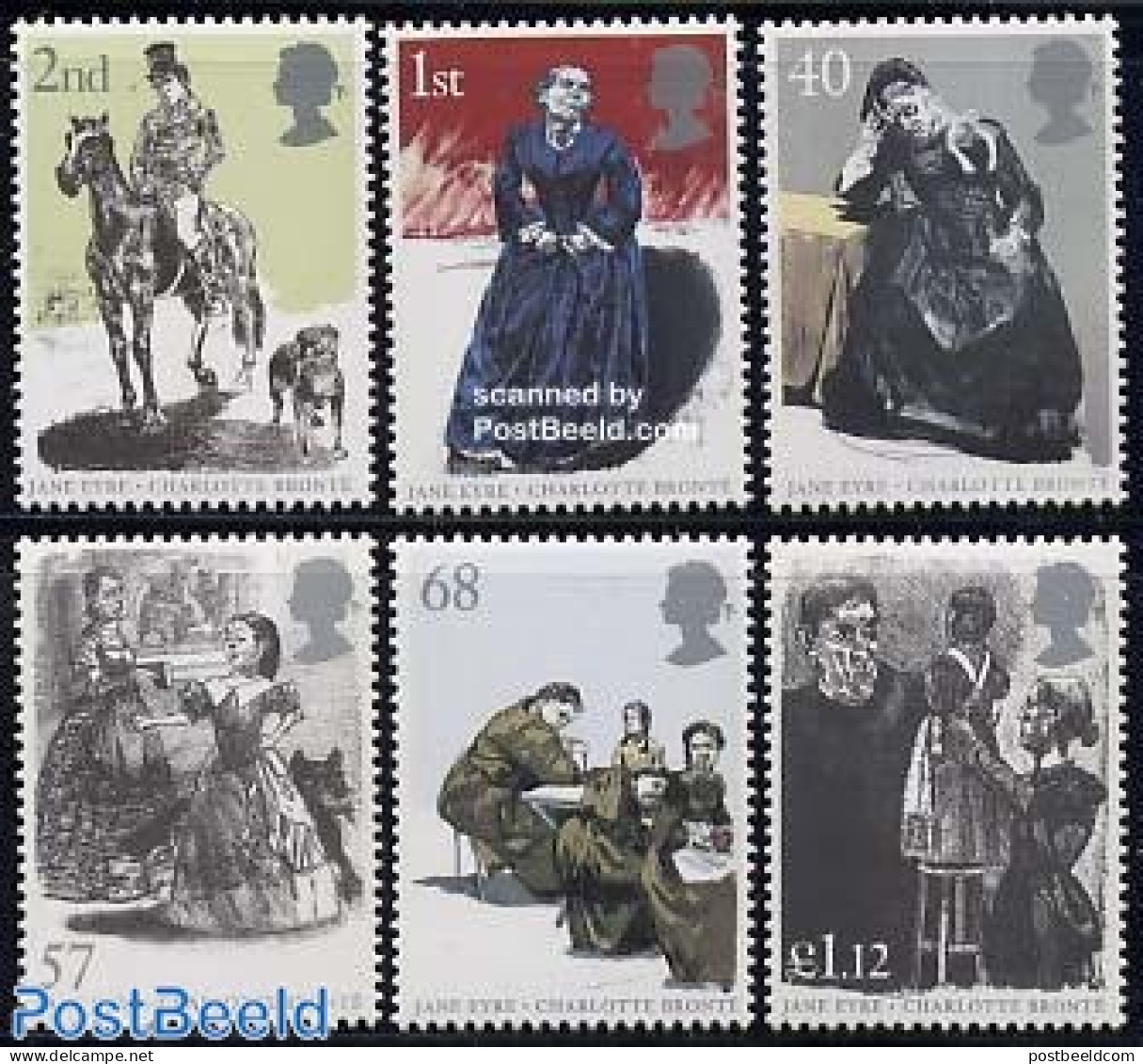 Great Britain 2005 Jane Eyre 6v, Mint NH, Nature - Dogs - Horses - Art - Authors - Unused Stamps