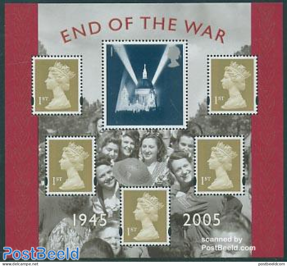 Great Britain 2005 End Of World War II S/s, Mint NH, History - World War II - Ongebruikt