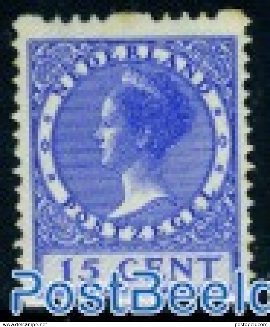 Netherlands 1926 15c, 2-side Syncoperf. With WM,Stamp Out Of Set, Mint NH - Unused Stamps