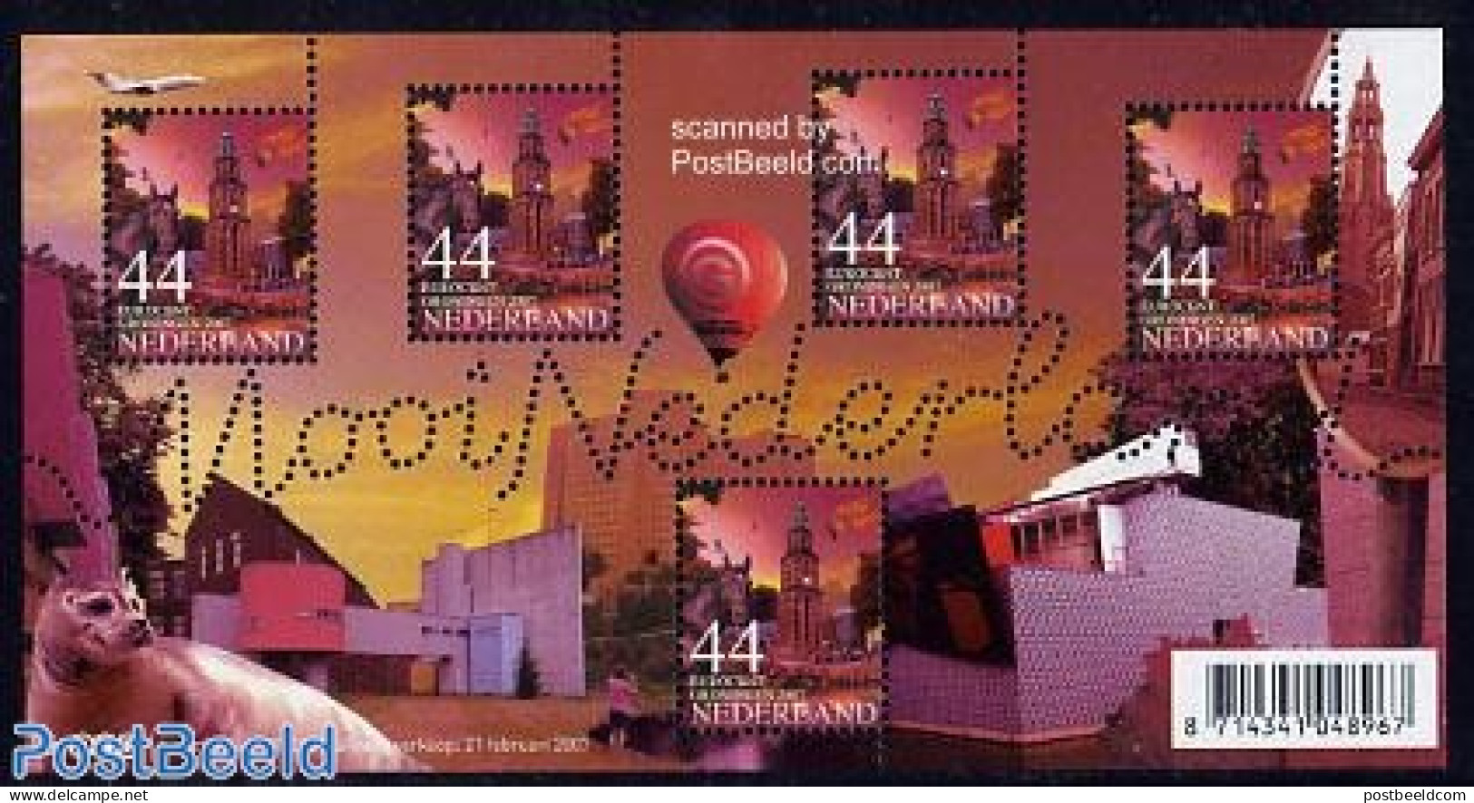 Netherlands 2007 Beautiful Holland, Groningen S/s, Mint NH, Nature - Religion - Transport - Various - Birds - Horses -.. - Unused Stamps