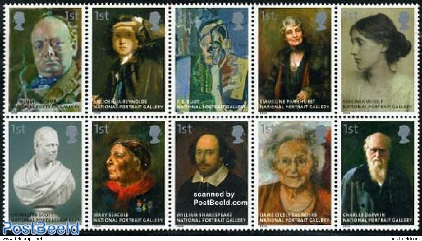 Great Britain 2006 National Portrait Gallery 10v [++++], Mint NH, History - Churchill - Art - Authors - Paintings - Sc.. - Nuovi