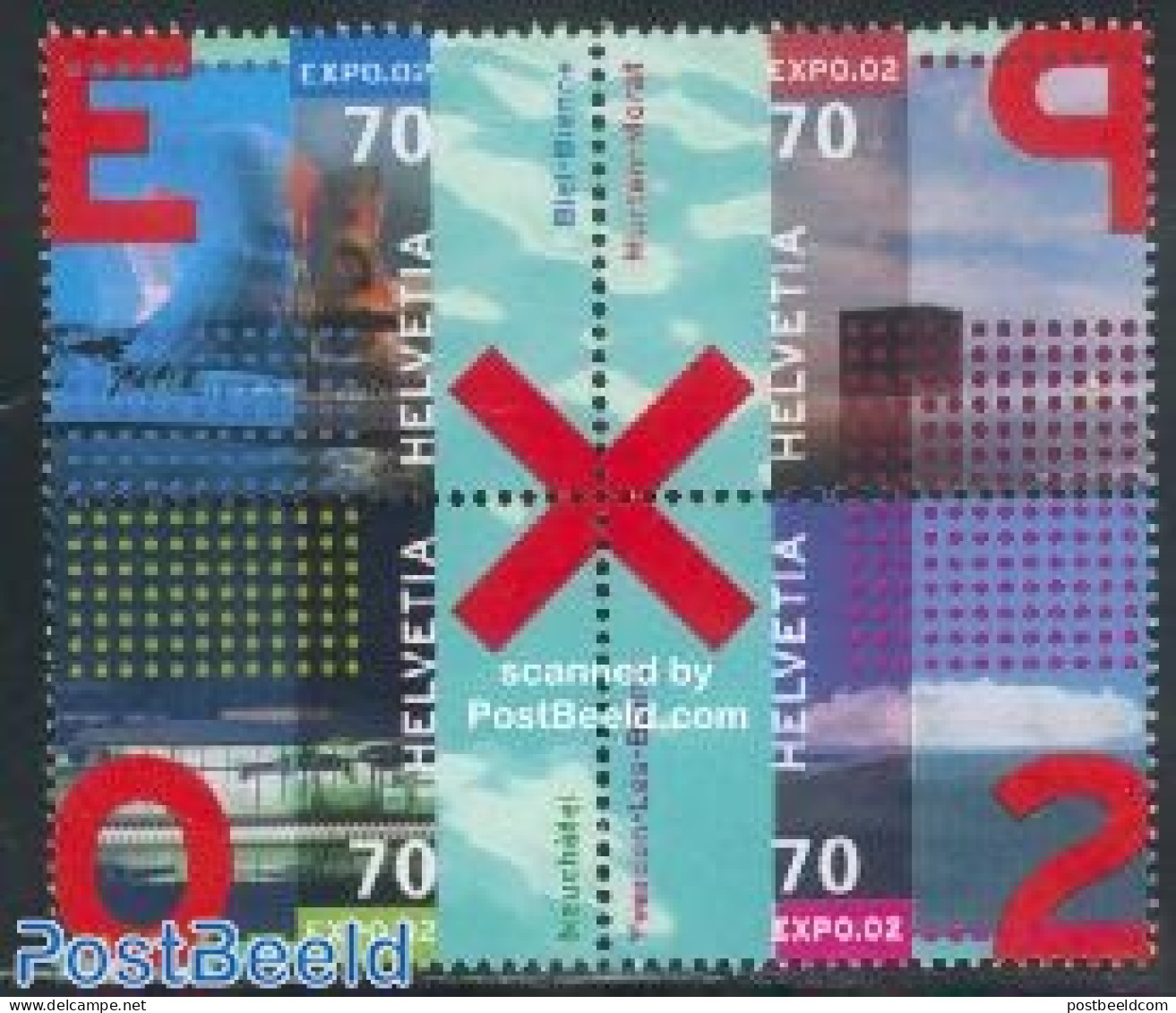 Switzerland 2002 Expo 4v [+], Mint NH, Art - Modern Architecture - Unused Stamps