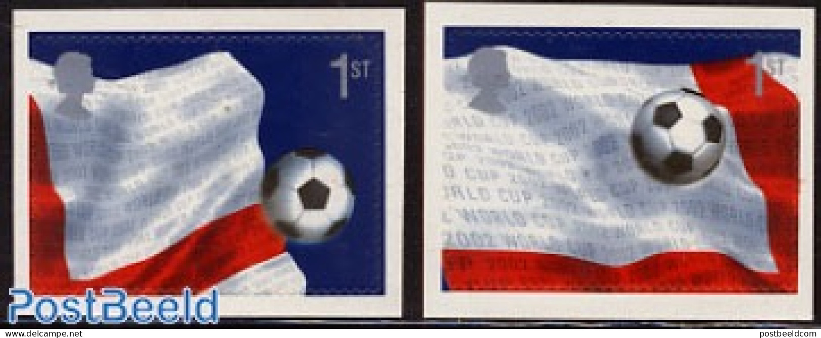 Great Britain 2002 World Cup Football 2v S-a From Booklet, Mint NH, Sport - Football - Nuovi