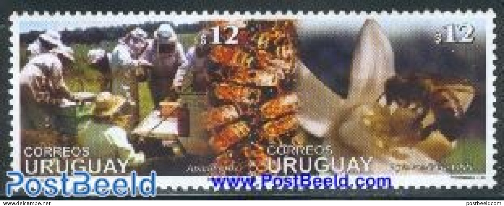Uruguay 2001 Bees 2v [:], Mint NH, Nature - Bees - Insects - Uruguay