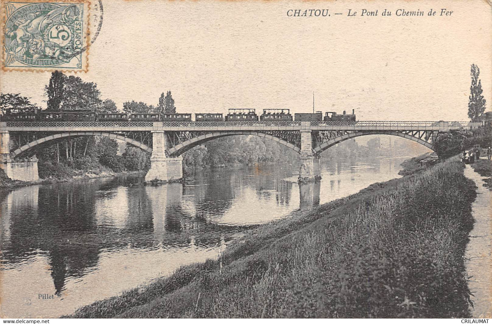 78-CHATOU-Le Pont Du Chemin De Fer-N 6002-C/0201 - Chatou