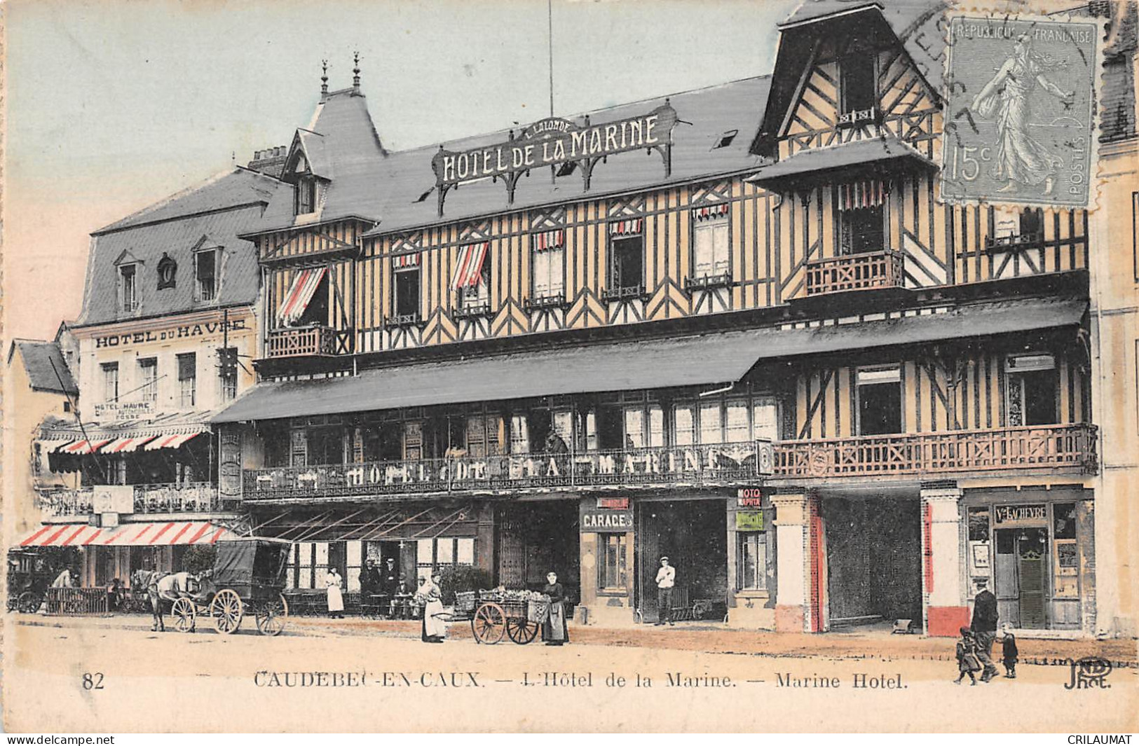 76-CAUDEBEC-EN CAUX-L-Hotel De La Marine-N 6002-C/0125 - Caudebec-lès-Elbeuf