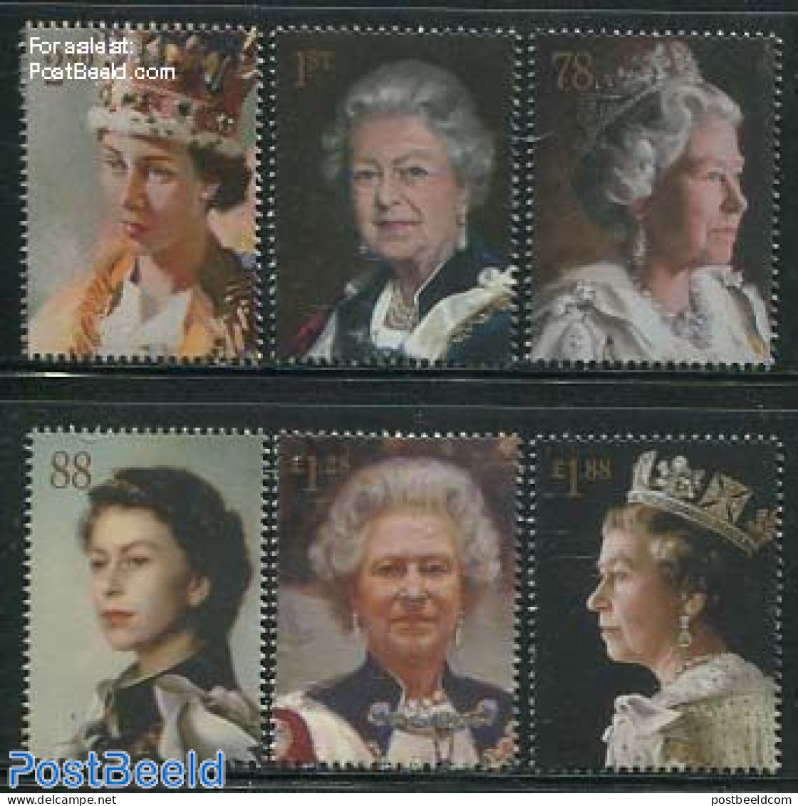 Great Britain 2013 Diamond Coronation 6v, Mint NH, History - Kings & Queens (Royalty) - Neufs
