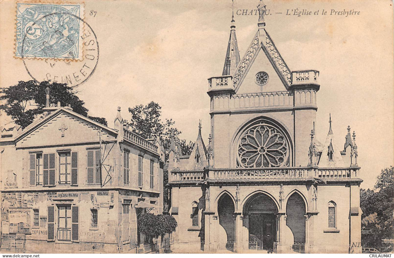 78-CHATOU-L'Eglise Et Le Presbytere-N 6002-B/0195 - Chatou