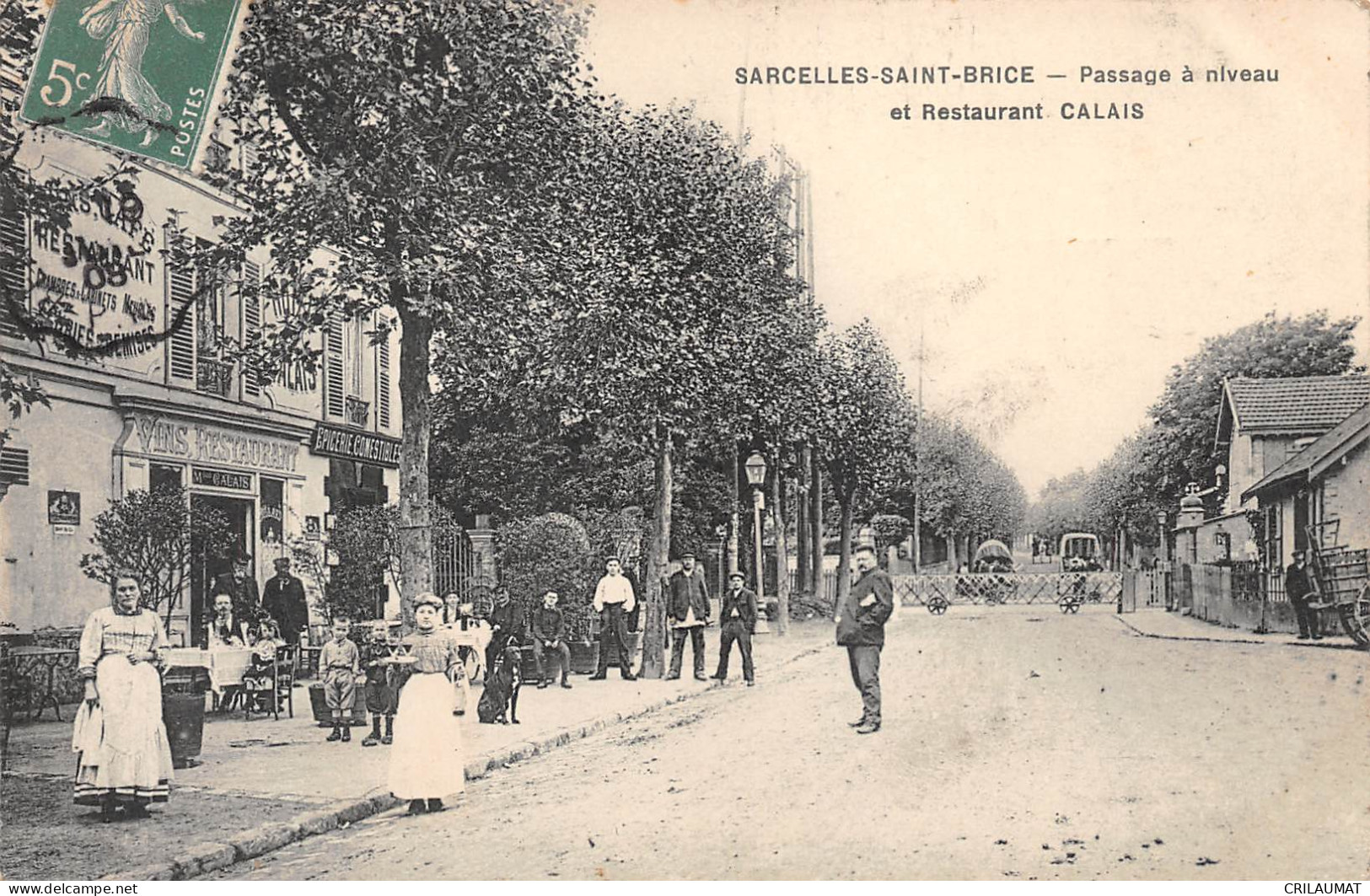 95-SARCELLES-SAINT-BRICE-Passage A Niveau Et Restaurant CALAIS-N 6002-B/0059 - Sarcelles