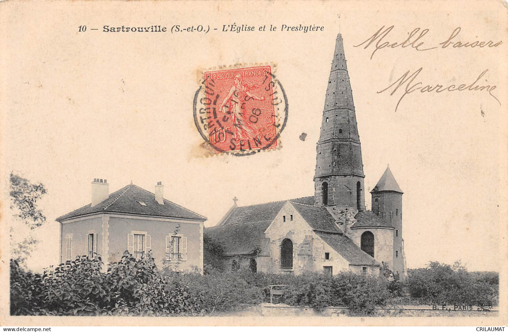 78-SARTROUVILLE-L'Eglise Et Le Presbytere-N 6002-A/0207 - Sartrouville