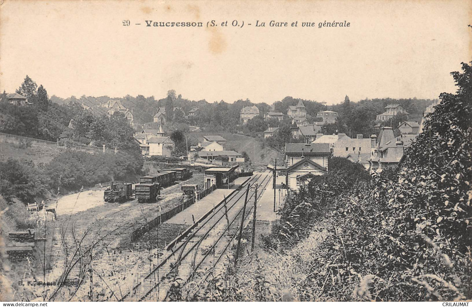 78-VAUCRESSON-La Gare Et Vue Generale-N 6002-A/0199 - Vaucresson