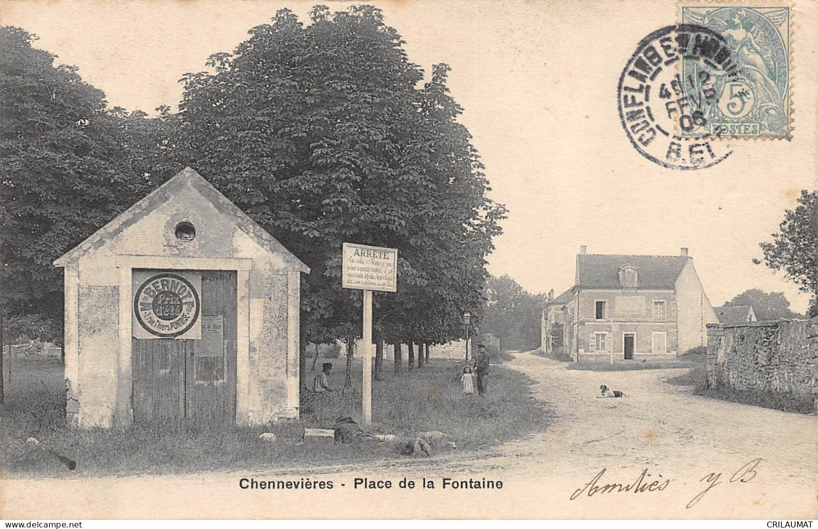 94-CHENNEVIERES-Place De La Fontaine-N 6002-E/0309 - Chennevieres Sur Marne