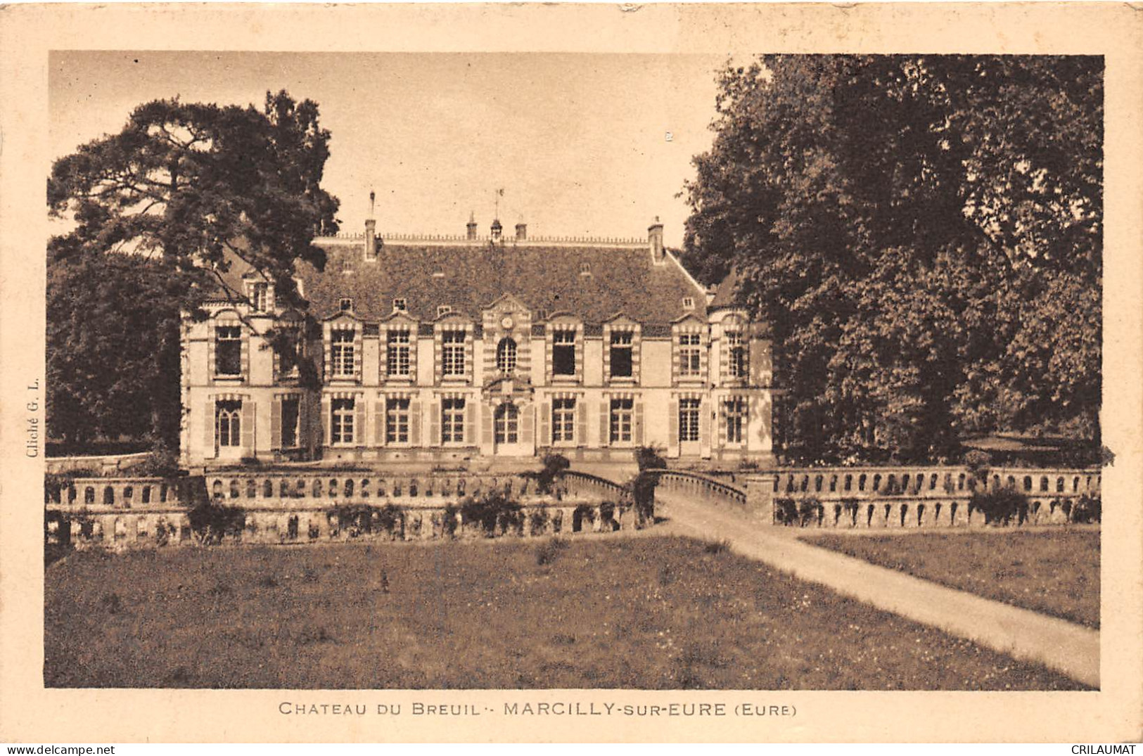 27-MARCILLY-SUR-EURE-CHATEAU DU BREUIL-N 6002-D/0163 - Marcilly-sur-Eure