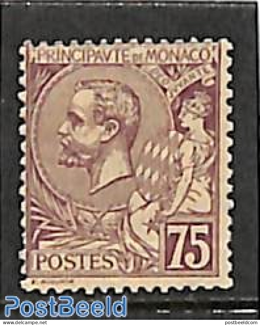 Monaco 1891 75c, Stamp Out Of Set, Unused (hinged) - Nuevos