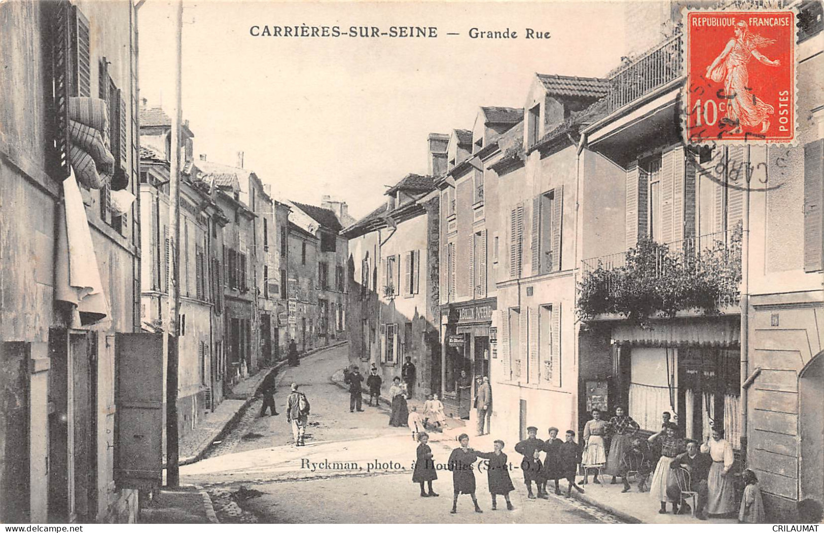 78-CARRIERES-SUR-SEINE-Grande Rue-N 6002-H/0235 - Carrières-sur-Seine