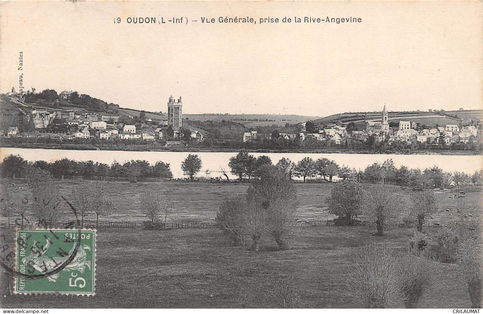 44-OUDON-Vue Generale- Prise De La Rive-Angevine-N 6002-G/0119 - Oudon