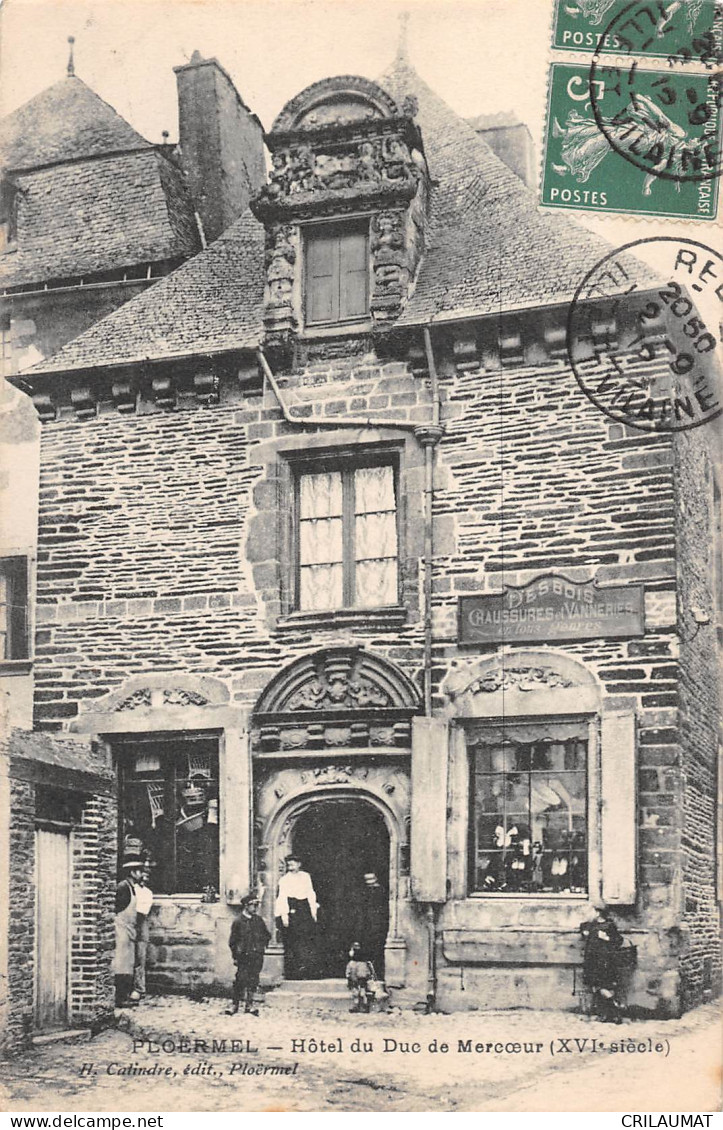 56-PLOERMEL-Hotel Du Duc De Mercoeur-N 6003-D/0131 - Ploërmel