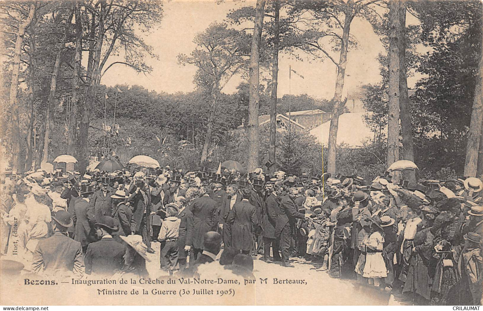 95-BEZONS- Inauguration De La Creche Du Val-Notre-Dame 30 Juillet 1905-N 6003-C/0345 - Bezons