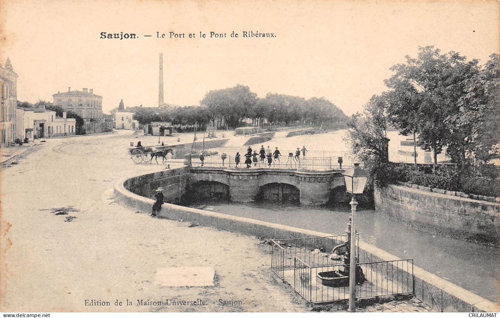 17-SAUJON-Le Port Et Le Pont De Riberaux-N 6003-C/0093 - Saujon