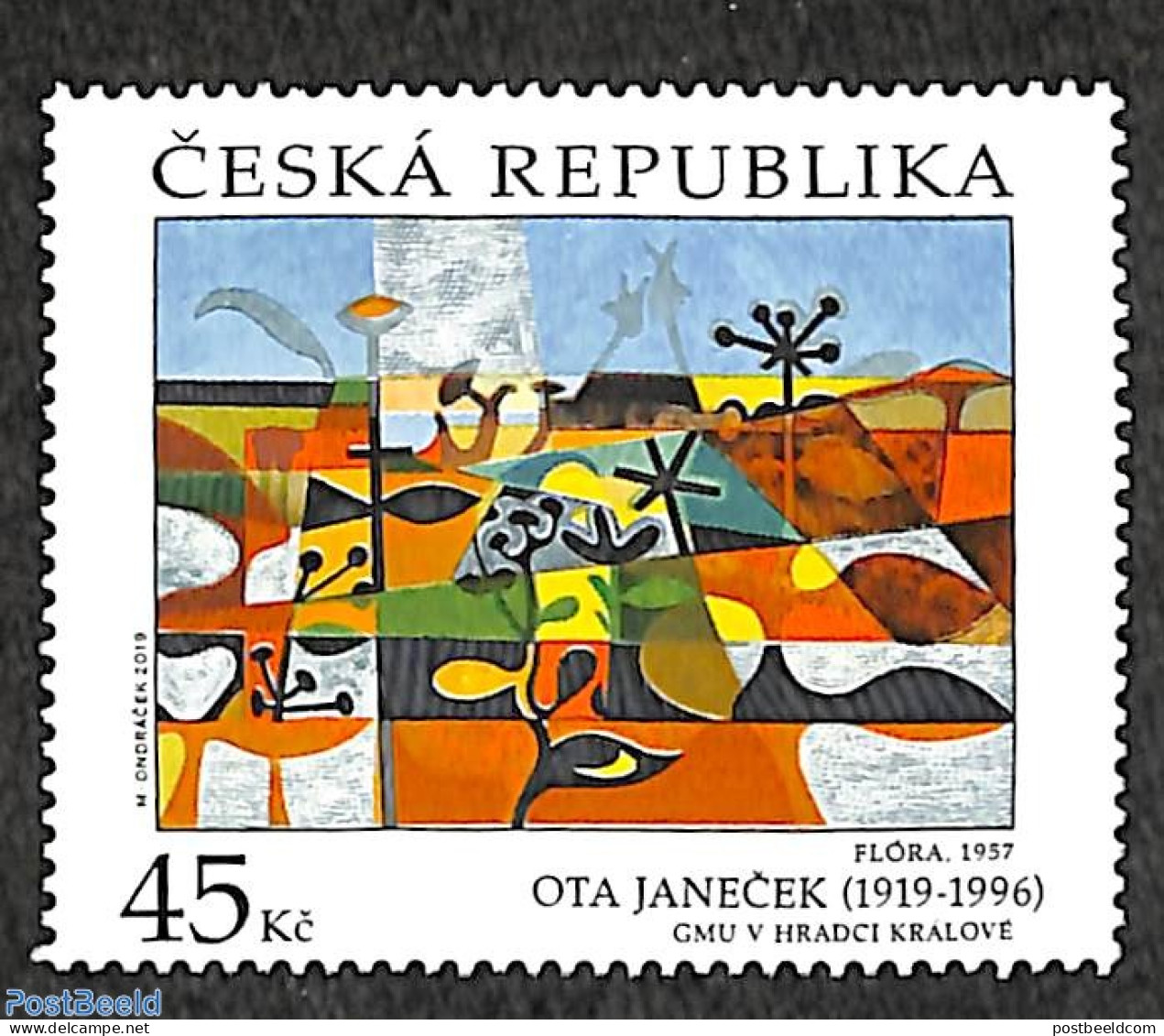 Czech Republic 2019 Ota Janecek 1v, Mint NH, Art - Modern Art (1850-present) - Paintings - Altri & Non Classificati