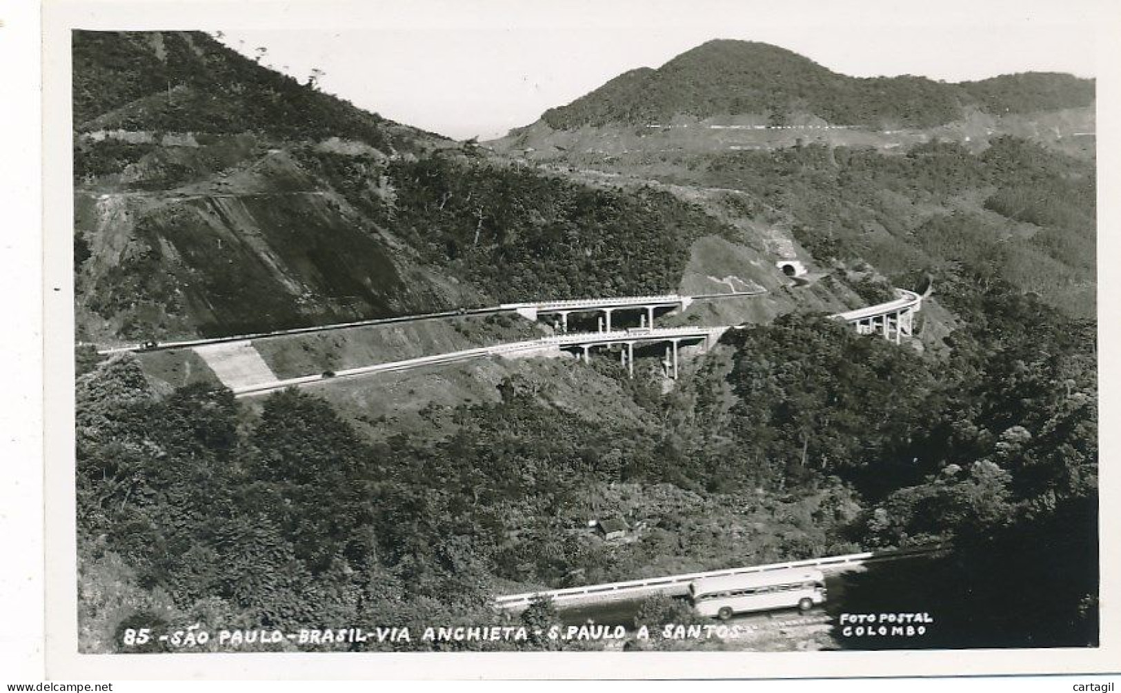 CPM ( Carte Photo 1960) -13879- Brésil -Sao Paulo Via Anchieta -S. Paulo A Santos-Livraison Offerte - São Paulo