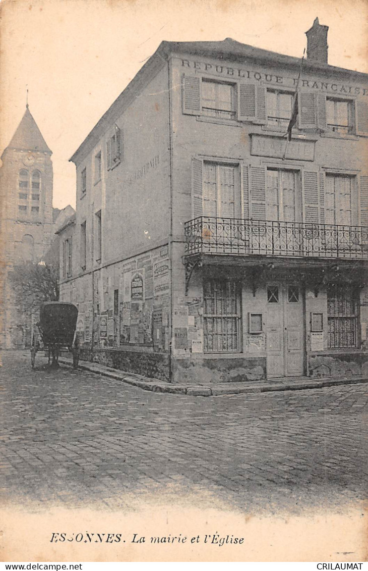 91-ESSONNES-La Mairie Et L'Eglise-N 6003-D/0345 - Essonnes