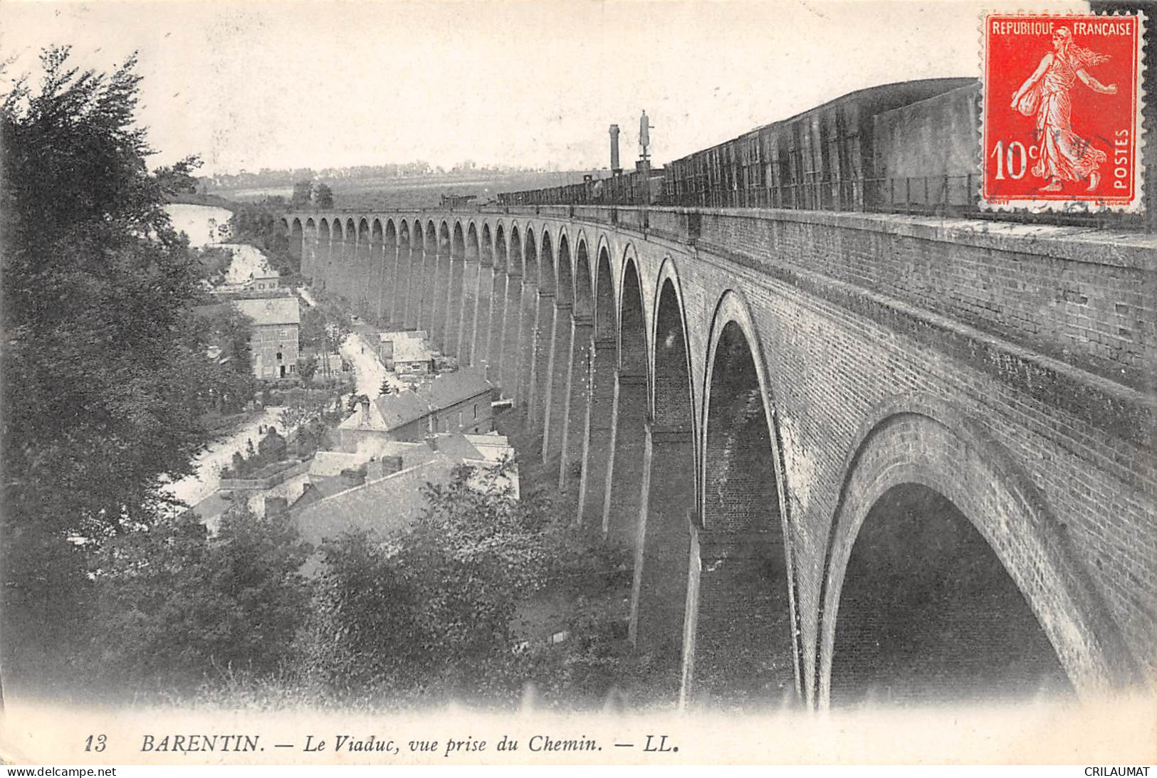 76-BARENTIN-Le Viaduc- Vue Prise Du Chemin-N 6004-B/0023 - Barentin
