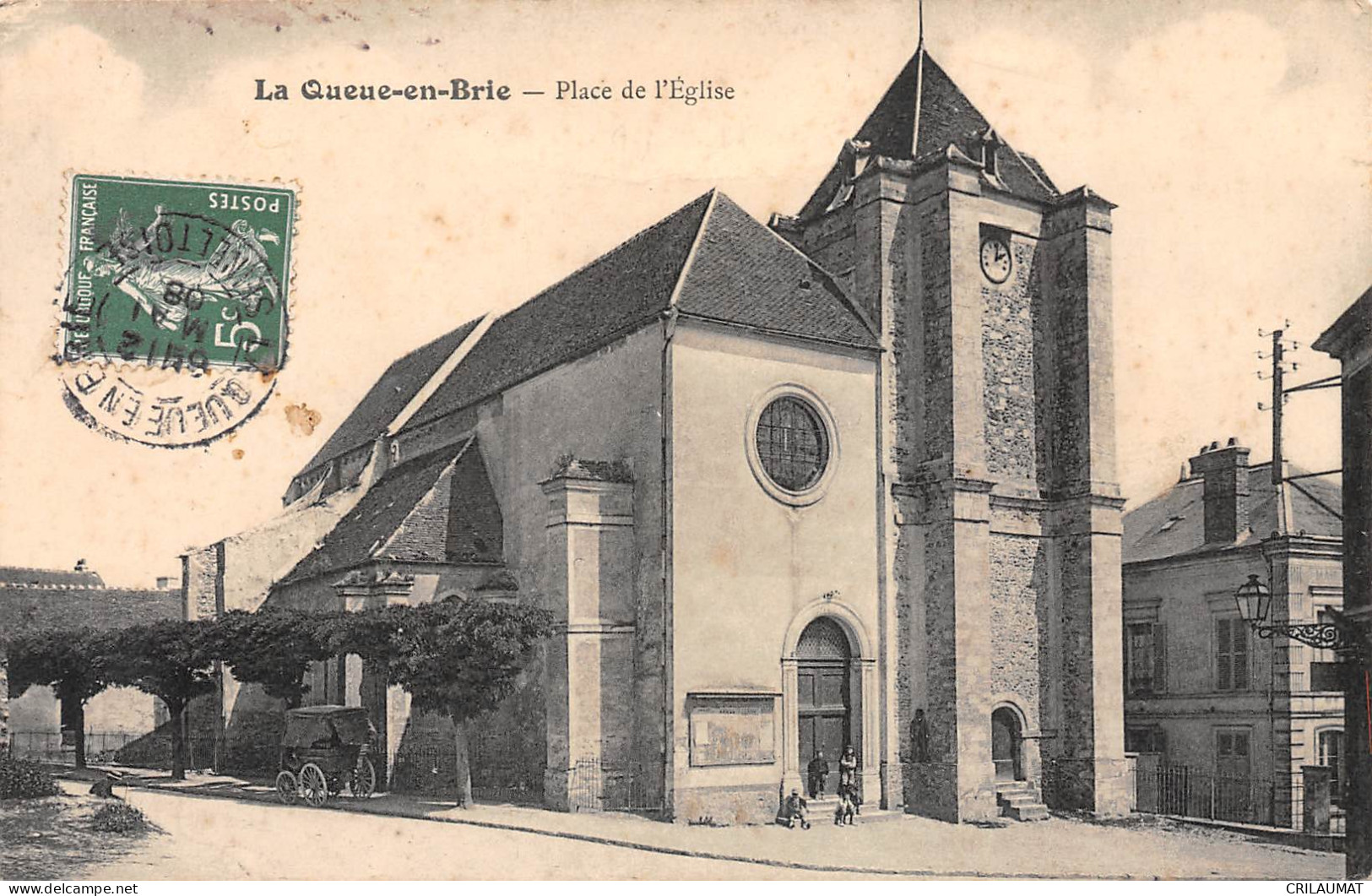 94-LA QUEUE-EN-BRIE-Place De L'Eglise-N 6003-H/0125 - La Queue En Brie