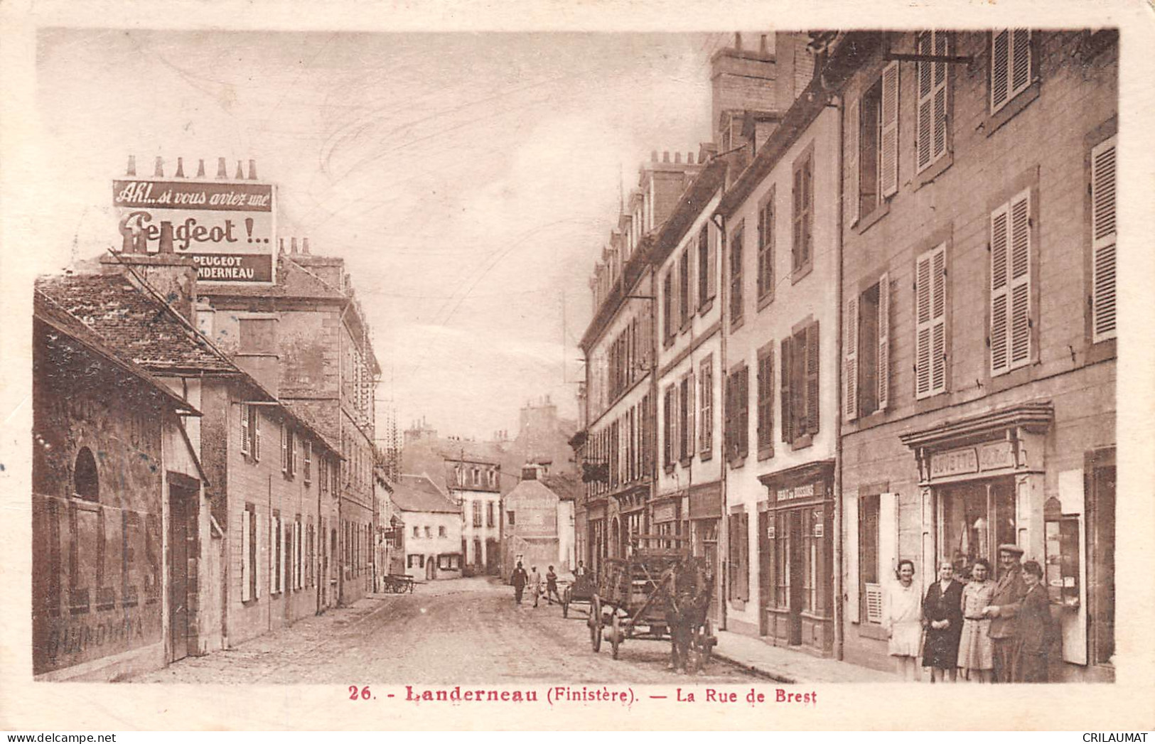 29-LANDERNEAU-La Rue De Brest-N 6003-G/0203 - Landerneau