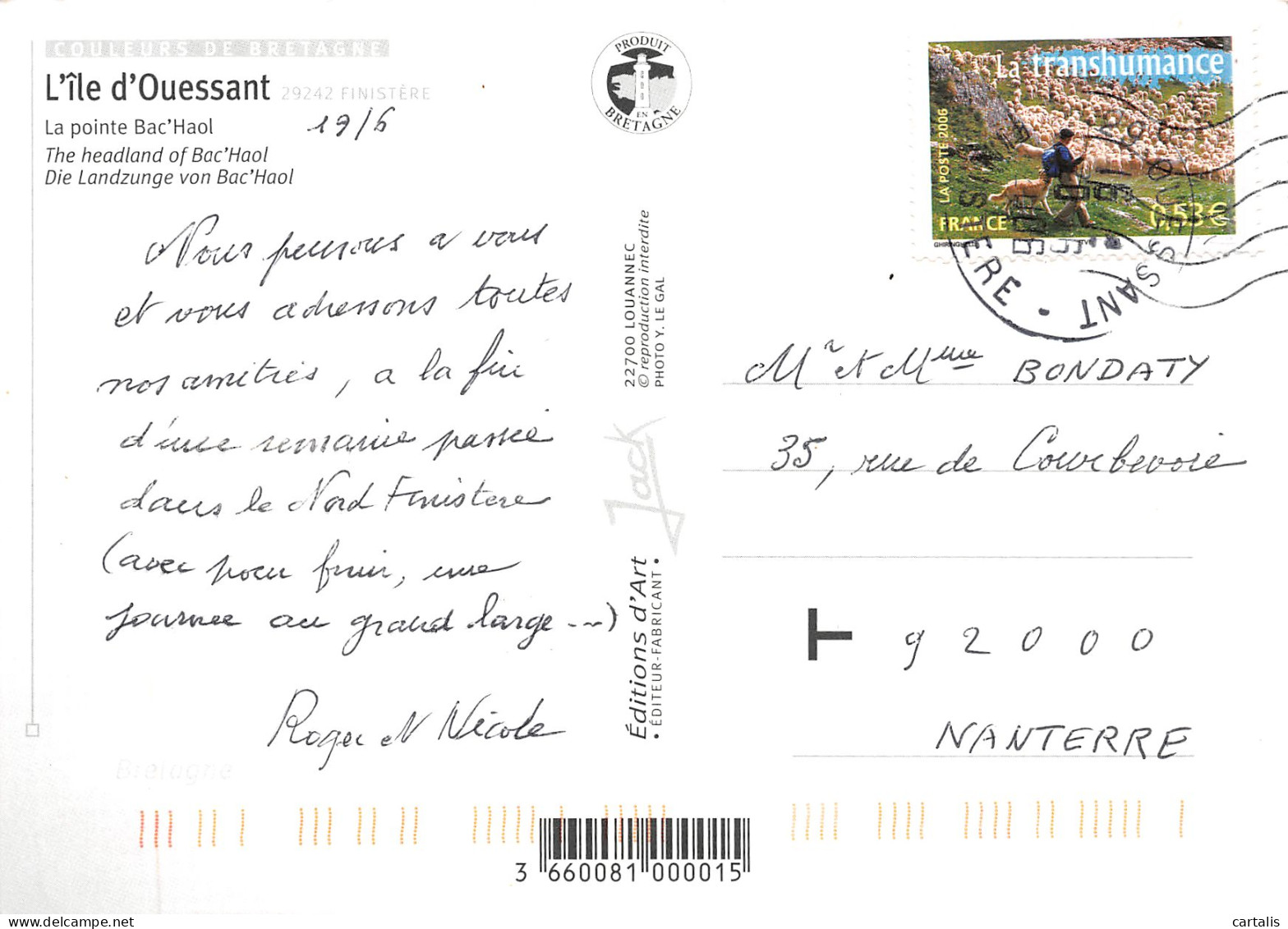 29-OUESSANT-N°3734-B/0171 - Ouessant