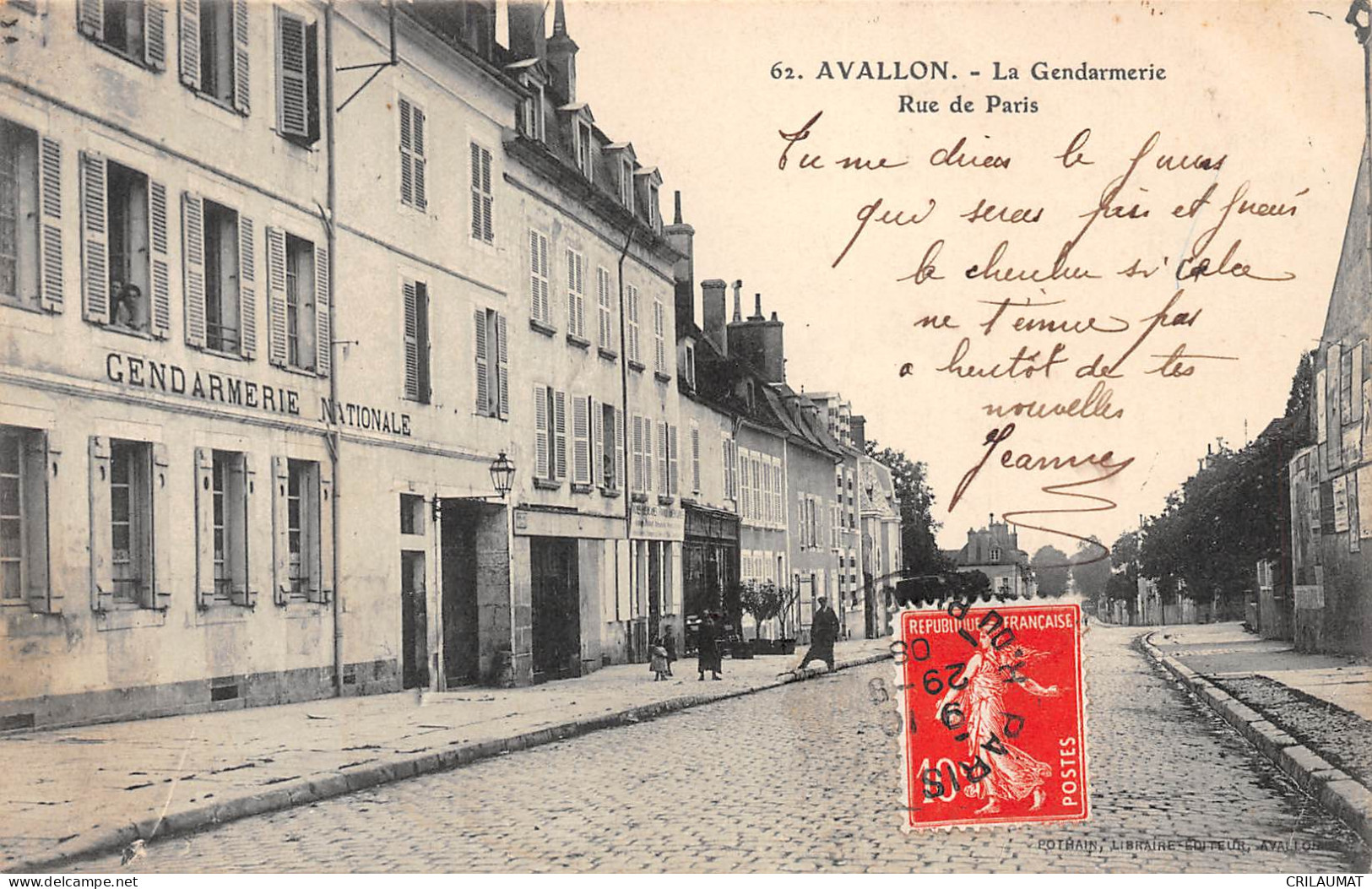 89-AVALLON-La Gendarmerie-N 6004-C/0291 - Avallon