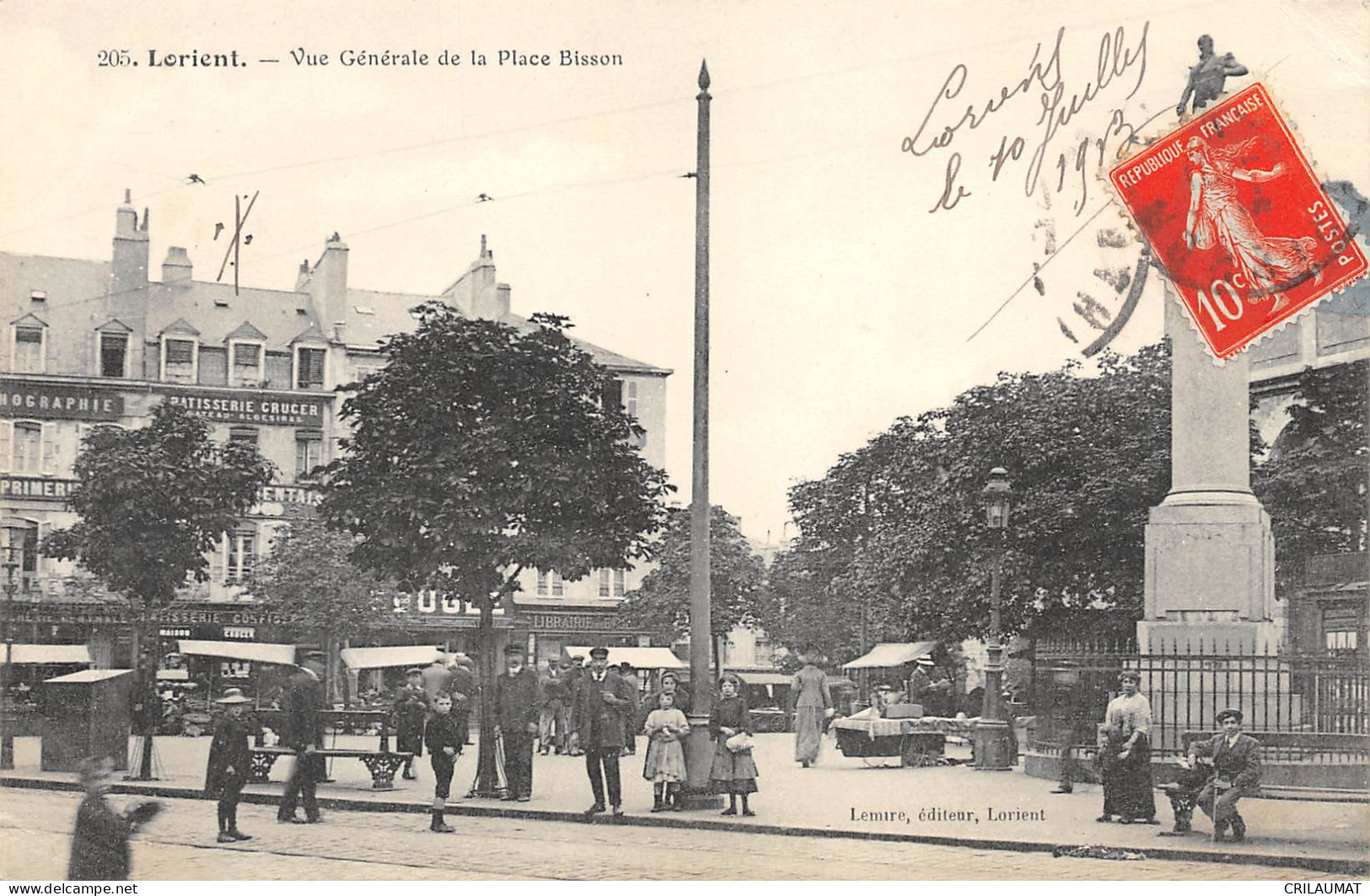 56-LORIENT-Vue Generale De La Place Bisson-N 6004-C/0193 - Lorient