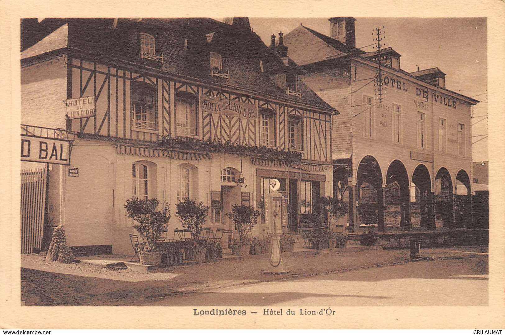 76-LONDINIERES -Hotel Du Lion D'Or-N 6004-G/0303 - Londinières