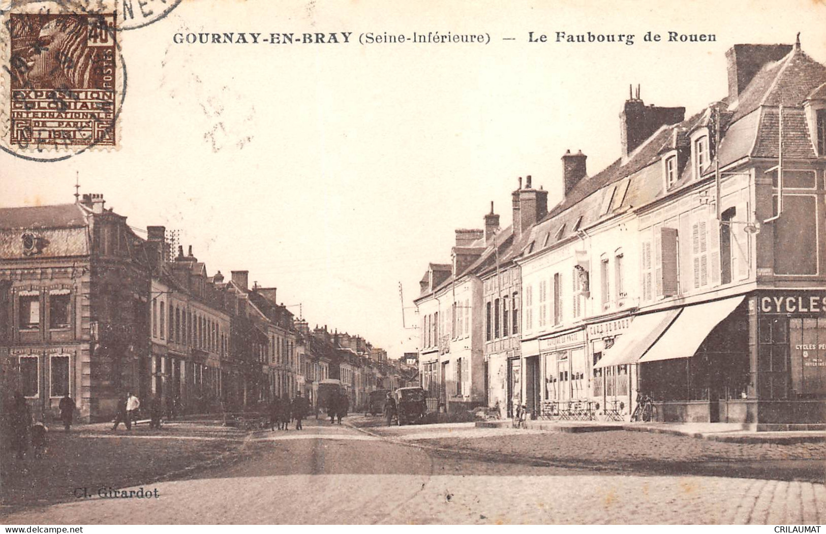 76-GOURNAY-EN-BRAY-Le Faubourg De Rouen-N 6004-G/0161 - Gournay-en-Bray
