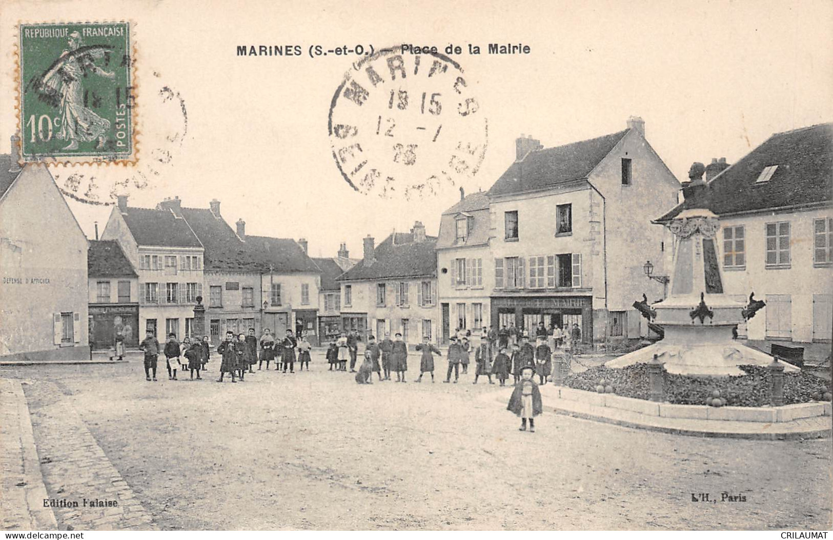 95-MARINES-Place De La Mairie-N 6004-E/0283 - Marines