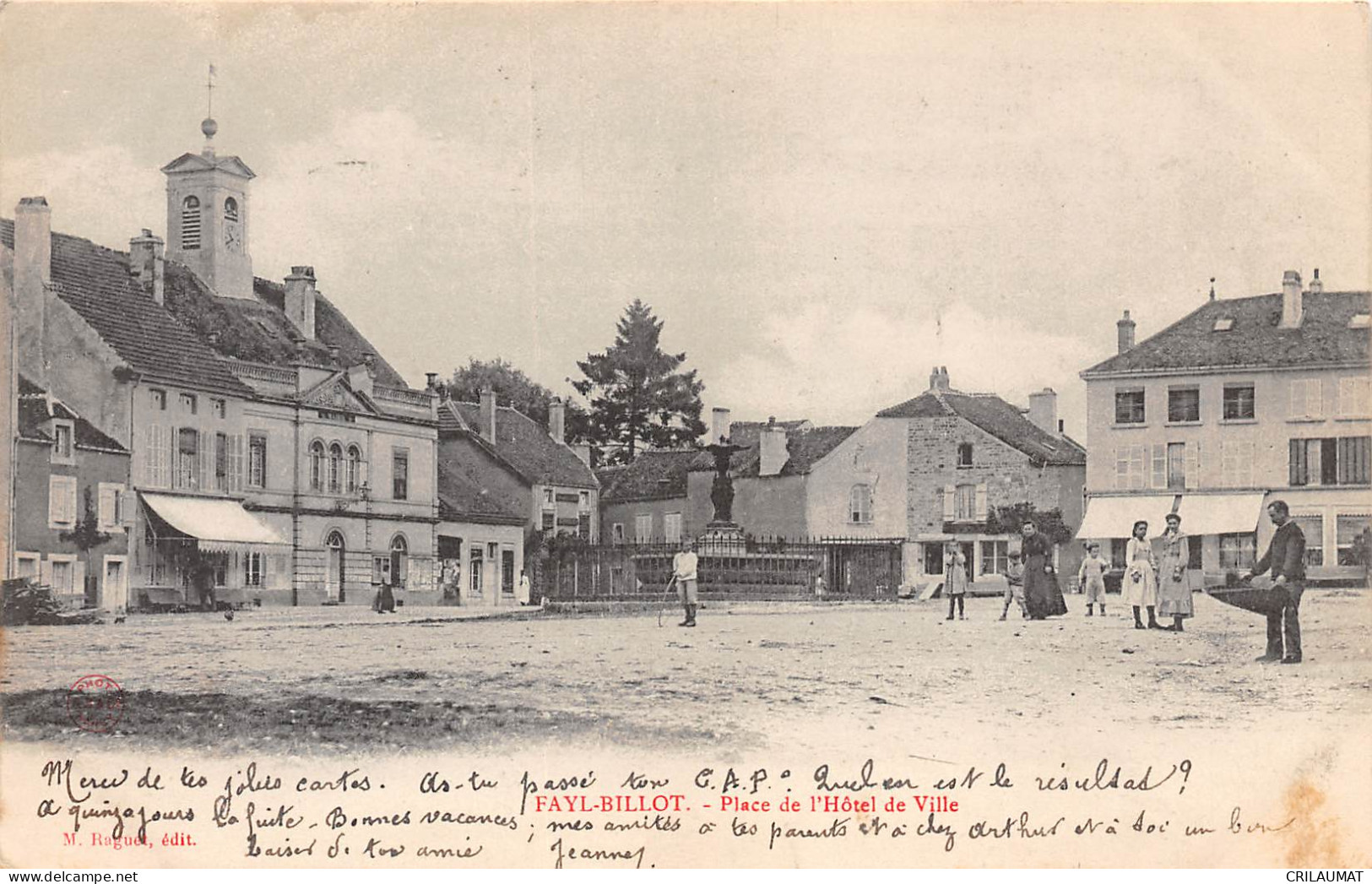 52-FAYL BILLOT-Place Hotel De Ville-N 6004-E/0111 - Fayl-Billot