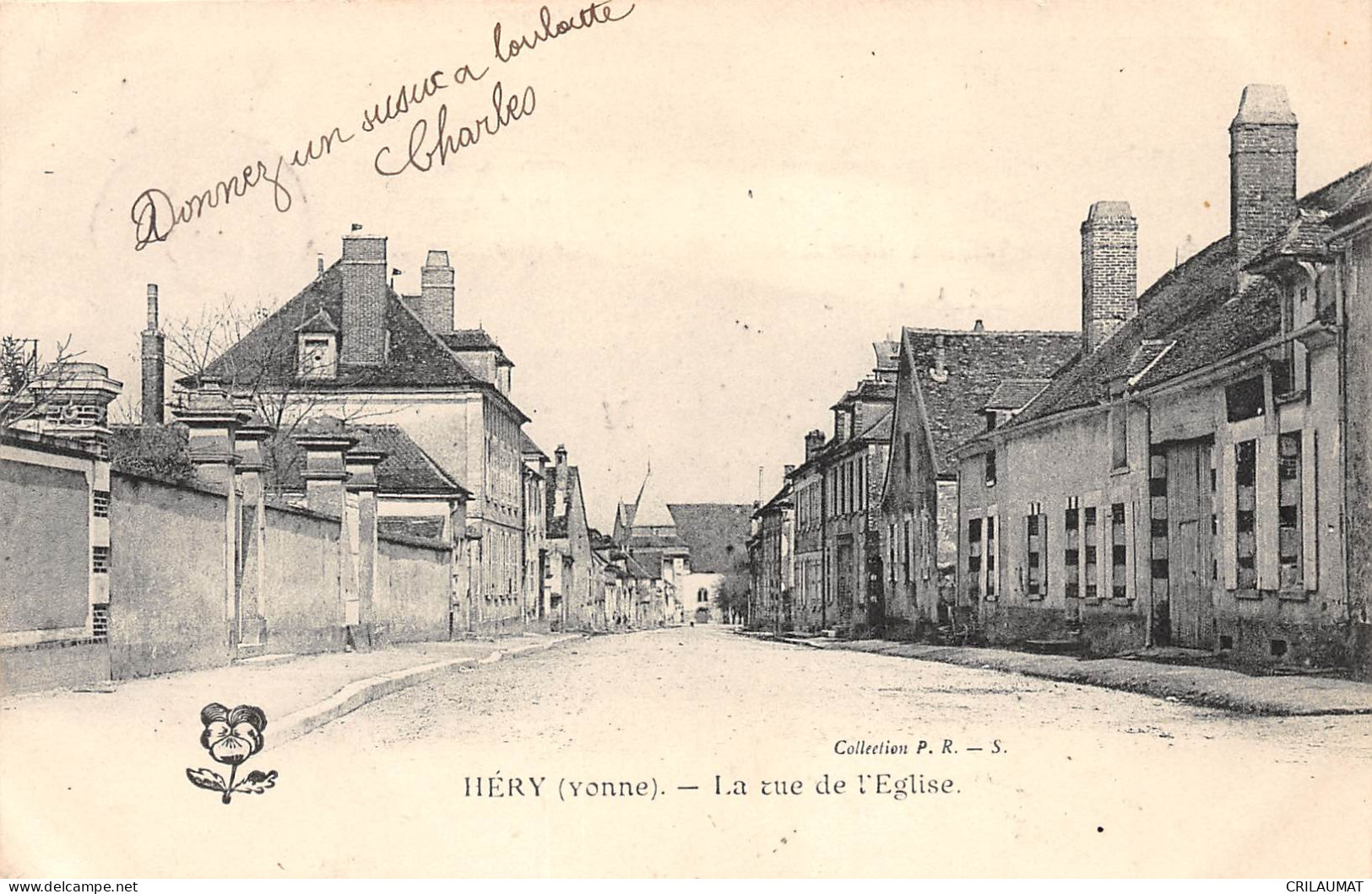 89-HERY-La Rue De L'Eglise-N 6004-E/0017 - Hery
