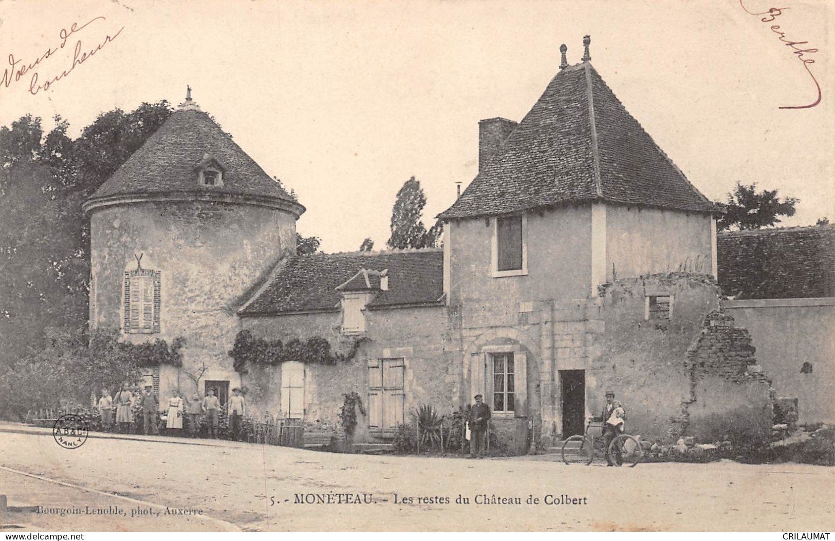 89-MONETEAU-restes Du Chateau De Colbert-N 6004-E/0015 - Moneteau